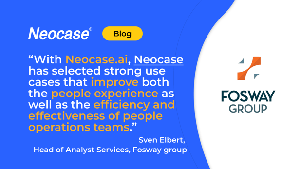 Empowering People Operations: Fosway's Insights on AI Transformation with Neocase.ai