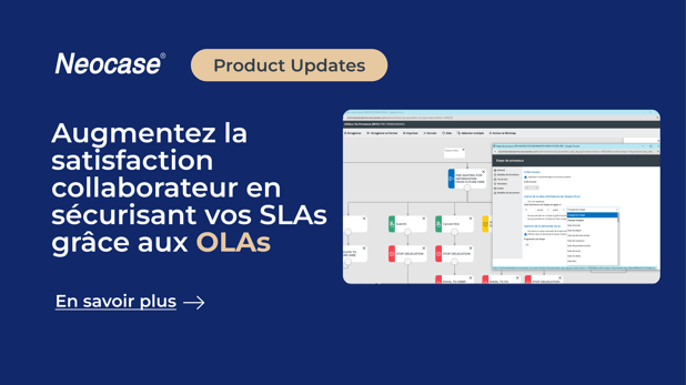 Augmentez la satisfaction collaborateur en sécurisant vos SLAs grâce aux OLAs – La nouvelle fonctionnalité de Neocase HR